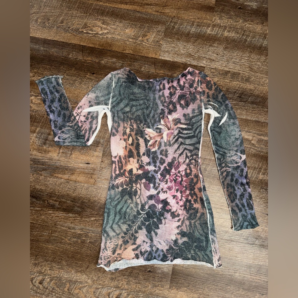 Cache Multicolor Floral Long-Sleeve Top - Picture 5 of 6